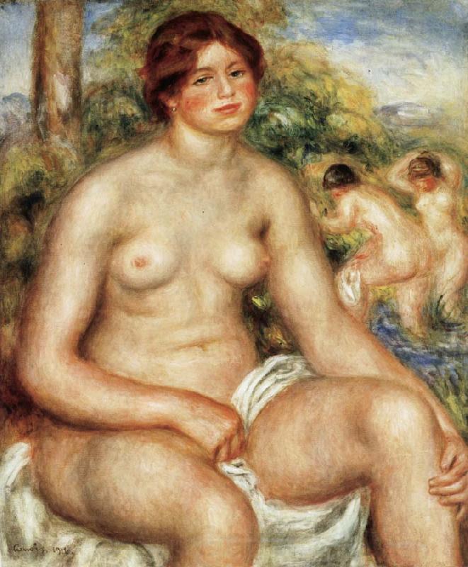 Pierre Renoir Seated Nude
